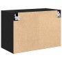 Armarios de pared 2 uds para garaje madera de ingeniería negro by , Armarios industriales - Ref: Foro24-860646, Price: 100,81...