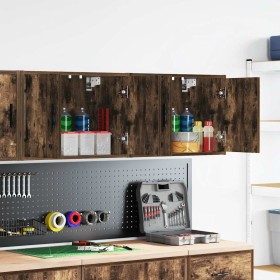 Armarios de pared 2 uds para garaje madera roble ahumado von , Armarios industriales - Ref: Foro24-860652, Preis: 70,37 €, Ra...