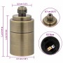 Portalámparas 2 uds bronce E27 by , Lighting accessories - Ref: Foro24-4106535, Price: 15,92 €, Discount: %