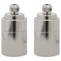 Portalámparas 2 uds níquel satinado E27 by , Lighting accessories - Ref: Foro24-4106537, Price: 15,92 €, Discount: %