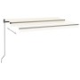 Manuell ausfahrbare Markise mit cremefarbener LED 400x350 cm von vidaXL, Markisen - Ref: Foro24-3069182, Preis: 423,67 €, Rab...