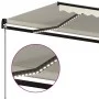 Manual retractable awning with cream-colored LED 400x350 cm by vidaXL, Awnings - Ref: Foro24-3069182, Price: 414,70 €, Discou...