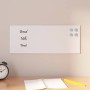 Pizarra magnética de pared vidrio templado blanco 50x20 cm