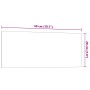 Pizarra magnética de pared vidrio templado blanco 50x20 cm