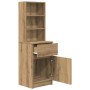 Mesilla de noche Artisan Oak 39x35x125 cm Madera de ingeniería de , Mesitas de noche - Ref: Foro24-861318, Precio: 73,21 €, D...