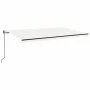 Automatic awning with LED and wind sensor cream 500x300 cm by vidaXL, Awnings - Ref: Foro24-3069152, Price: 632,62 €, Discoun...