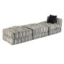 Puf modular de 3 plazas de tela de rayas grises von , Kissen für Stühle und Sofas - Ref: Foro24-244984, Preis: 576,35 €, Raba...