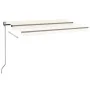 Automatic awning with LED and wind sensor cream 500x300 cm by vidaXL, Awnings - Ref: Foro24-3069152, Price: 632,62 €, Discoun...
