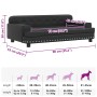 Cama para perros de cuero sintético negra 90x53x30 cm by , Beds for dogs - Ref: Foro24-171876, Price: 113,32 €, Discount: %