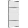 Puerta corredera con set herrajes negro 90x205 cm vidrio ESG de , Puertas - Ref: Foro24-3375799, Precio: 247,13 €, Descuento: %