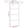 Puerta corredera con set herrajes negro 90x205 cm vidrio ESG de , Puertas - Ref: Foro24-3375799, Precio: 247,13 €, Descuento: %