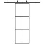 Puerta corredera con juego herrajes negro 76x205 cm ESG vidrio von , Türen - Ref: Foro24-3375784, Preis: 226,68 €, Rabatt: %