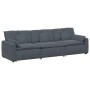 Sofá modular con cojines gris oscuro by , Unidades para sofás seccionales - Ref: Foro24-3321100, Price: 580,23 €, Discount: %
