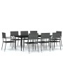 Juego de comedor para jardín 9 piezas gris von , Gartensets - Ref: Foro24-3099600, Preis: 393,87 €, Rabatt: %