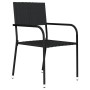 Juego de comedor de jardín 5 piezas negro by , Garden sets - Ref: Foro24-3099578, Price: 183,01 €, Discount: %