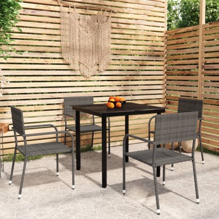 Juego de comedor de jardín 5 piezas gris von , Gartensets - Ref: Foro24-3099584, Preis: 182,27 €, Rabatt: %