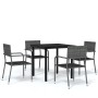 Juego de comedor de jardín 5 piezas gris von , Gartensets - Ref: Foro24-3099584, Preis: 182,27 €, Rabatt: %