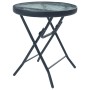 Mesa y sillas de bistró 3 piezas acero color crema by , Garden sets - Ref: Foro24-3054573, Price: 135,59 €, Discount: %