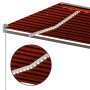 Automatic awning with wind sensor LED orange brown 400x300 cm by vidaXL, Awnings - Ref: Foro24-3069755, Price: 682,77 €, Disc...
