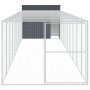 Caseta perros con corral acero galvanizado gris 214x1069x181 cm von , Hundehütten - Ref: Foro24-3189135, Preis: 980,48 €, Rab...