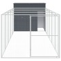 Caseta perros con corral acero galvanizado gris 214x661x181 cm von , Hundehütten - Ref: Foro24-3189121, Preis: 654,56 €, Raba...