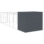 Caseta perros con corral acero galvanizado gris 214x661x181 cm von , Hundehütten - Ref: Foro24-3189121, Preis: 654,56 €, Raba...