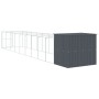 Caseta perros con corral acero galvanizado gris 214x1069x181 cm von , Hundehütten - Ref: Foro24-3189123, Preis: 919,84 €, Rab...