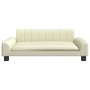 Sofá para niños de cuero sintético crema 90x53x30 cm by , Baby and Toddler Furniture - Ref: Foro24-3196264, Price: 87,95 €, D...