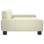 Sofá para niños de cuero sintético crema 90x53x30 cm by , Baby and Toddler Furniture - Ref: Foro24-3196264, Price: 87,95 €, D...