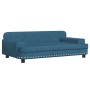 Sofá para niños de terciopelo azul 90x53x30 cm by , Baby and Toddler Furniture - Ref: Foro24-3196279, Price: 95,29 €, Discoun...