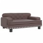 Sofá para niños de cuero sintético marrón 70x45x30 cm by , Baby and Toddler Furniture - Ref: Foro24-3196302, Price: 85,23 €, ...