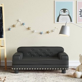 Sofá para niños de cuero sintético negro 70x45x30 cm von , Baby- und Kleinkindmöbel - Ref: Foro24-3196300, Preis: 91,26 €, Ra...