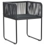 Set de comedor de jardín de 9 piezas PVC ratán negro by , Garden sets - Ref: Foro24-3060099, Price: 723,31 €, Discount: %