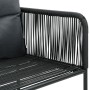 Set de comedor de jardín de 7 piezas PVC ratán negro by , Garden sets - Ref: Foro24-3060103, Price: 608,10 €, Discount: %