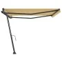 Toldo de pie retráctil manual amarillo y blanco 400x300 cm de vidaXL, Toldos - Ref: Foro24-3069738, Precio: 426,26 €, Descuen...
