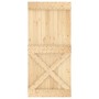 Puerta corredera con herrajes madera maciza de pino 95x210 cm de , Puertas - Ref: Foro24-3203002, Precio: 209,74 €, Descuento: %
