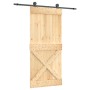 Puerta corredera con herrajes madera maciza de pino 95x210 cm von , Türen - Ref: Foro24-3203080, Preis: 229,37 €, Rabatt: %