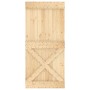 Puerta corredera con herrajes madera maciza de pino 95x210 cm von , Türen - Ref: Foro24-3203080, Preis: 229,37 €, Rabatt: %