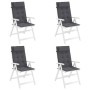 Cojines de silla respaldo alto 4 uds tela Oxford gris antracita by , Cushions for chairs and sofas - Ref: Foro24-361875, Pric...