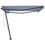 Blue and white automatic standing awning 400x300 cm by vidaXL, Awnings - Ref: Foro24-3069746, Price: 510,80 €, Discount: %
