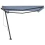 Blue and white automatic standing awning 400x300 cm by vidaXL, Awnings - Ref: Foro24-3069746, Price: 527,22 €, Discount: %