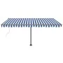 Blue and white automatic standing awning 400x300 cm by vidaXL, Awnings - Ref: Foro24-3069746, Price: 527,22 €, Discount: %