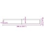 Estante pared madera roble tratada marrón oscuro 200x30x(2-6)cm von , Regale und Regale - Ref: Foro24-363845, Preis: 62,88 €,...