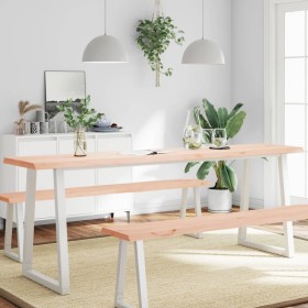 Tablero de mesa madera maciza borde natural 220x50x(2-6) cm von , Tischplatten - Ref: Foro24-363923, Preis: 72,45 €, Rabatt: %