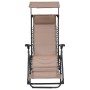 Tumbona plegable de textilene taupe | Foro24.es | Tu tienda online para hogar, jardín y más Foro24.es