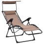Tumbona plegable de textilene taupe | Foro24.es | Tu tienda online para hogar, jardín y más Foro24.es