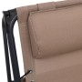 Tumbona plegable de textilene taupe | Foro24.es | Tu tienda online para hogar, jardín y más Foro24.es