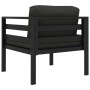 Sofás centrales 2 unidades con cojines aluminio gris antracita von , Modulare Sofas für den Außenbereich - Ref: Foro24-318313...