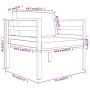 Sofás centrales 2 unidades con cojines aluminio gris antracita von , Modulare Sofas für den Außenbereich - Ref: Foro24-318313...