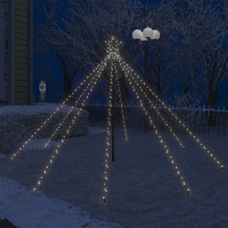 Luces LED forma árbol Navidad interior y exterior 400 LED 2,5 m